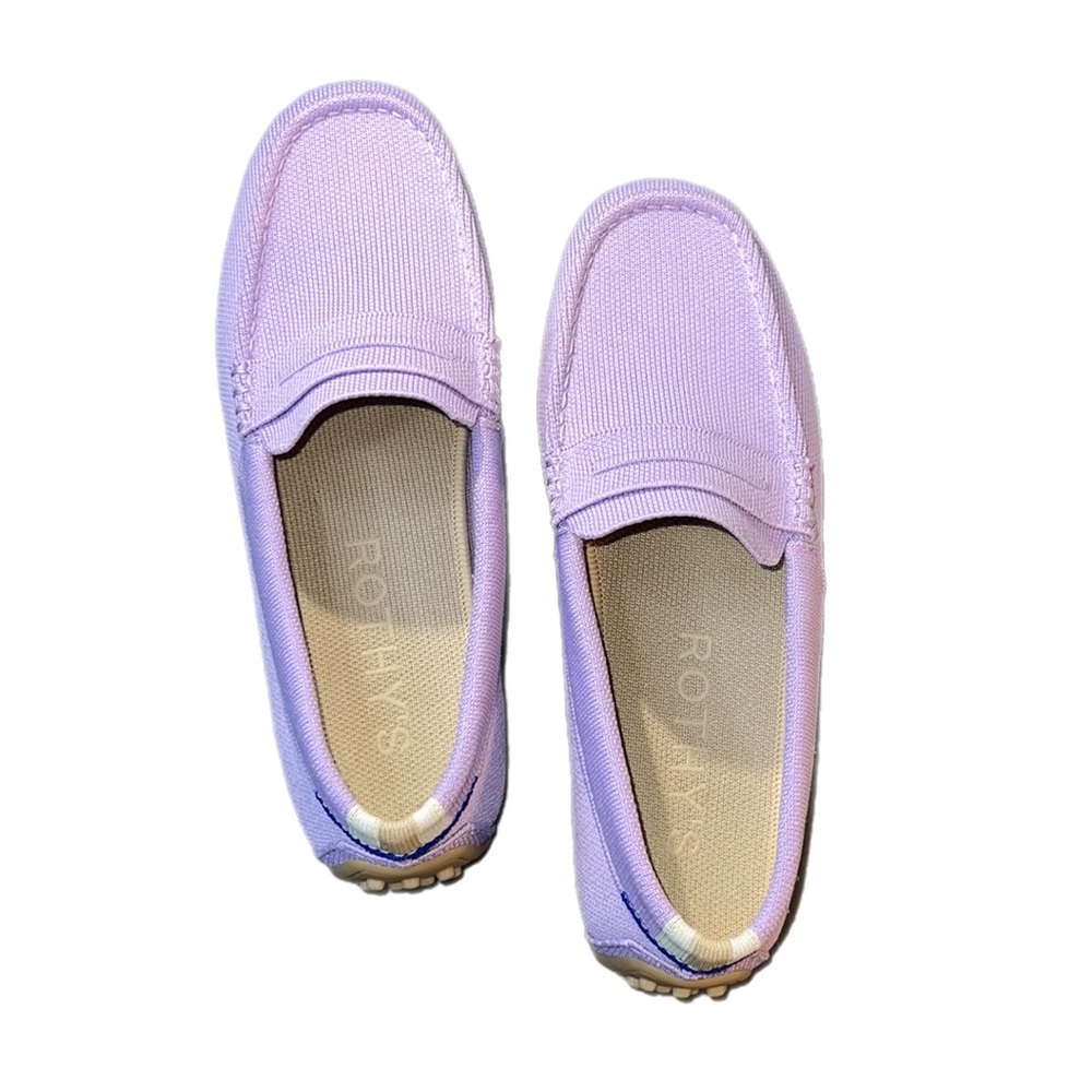 EUC $159 Rothy's The Driver Soft Loafer Slip-On Orchid Purple Size 8 - Picture 4 of 12